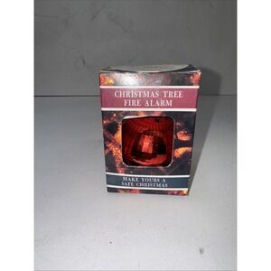Vintage Christmas Tree Heat Sensor FIRE ALARM Ornament RED Disco Ball Sonoco